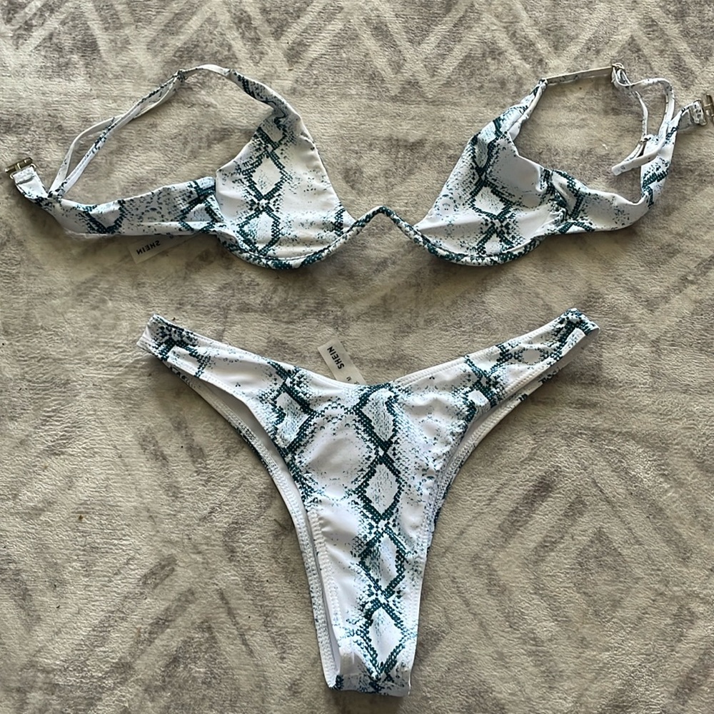 Snake print swim suit from SHEIN